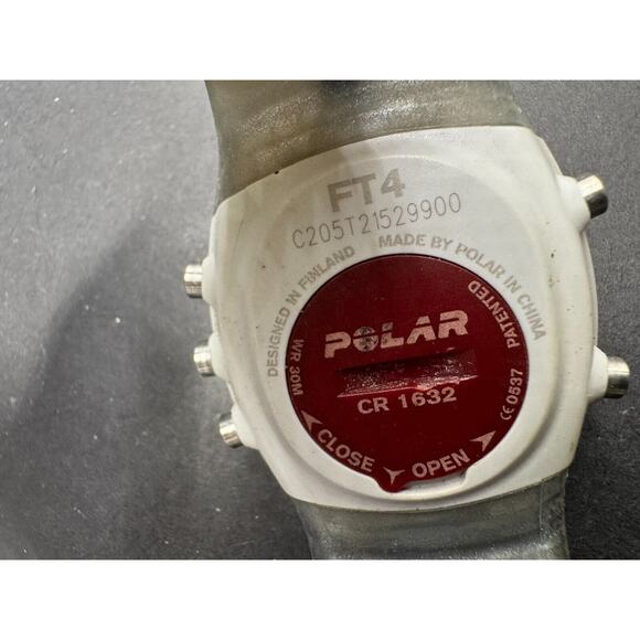 Polar FT4 Digital Watch Women Date Time Heart Rate Monitor White Rubber Band - Picture 8 of 8